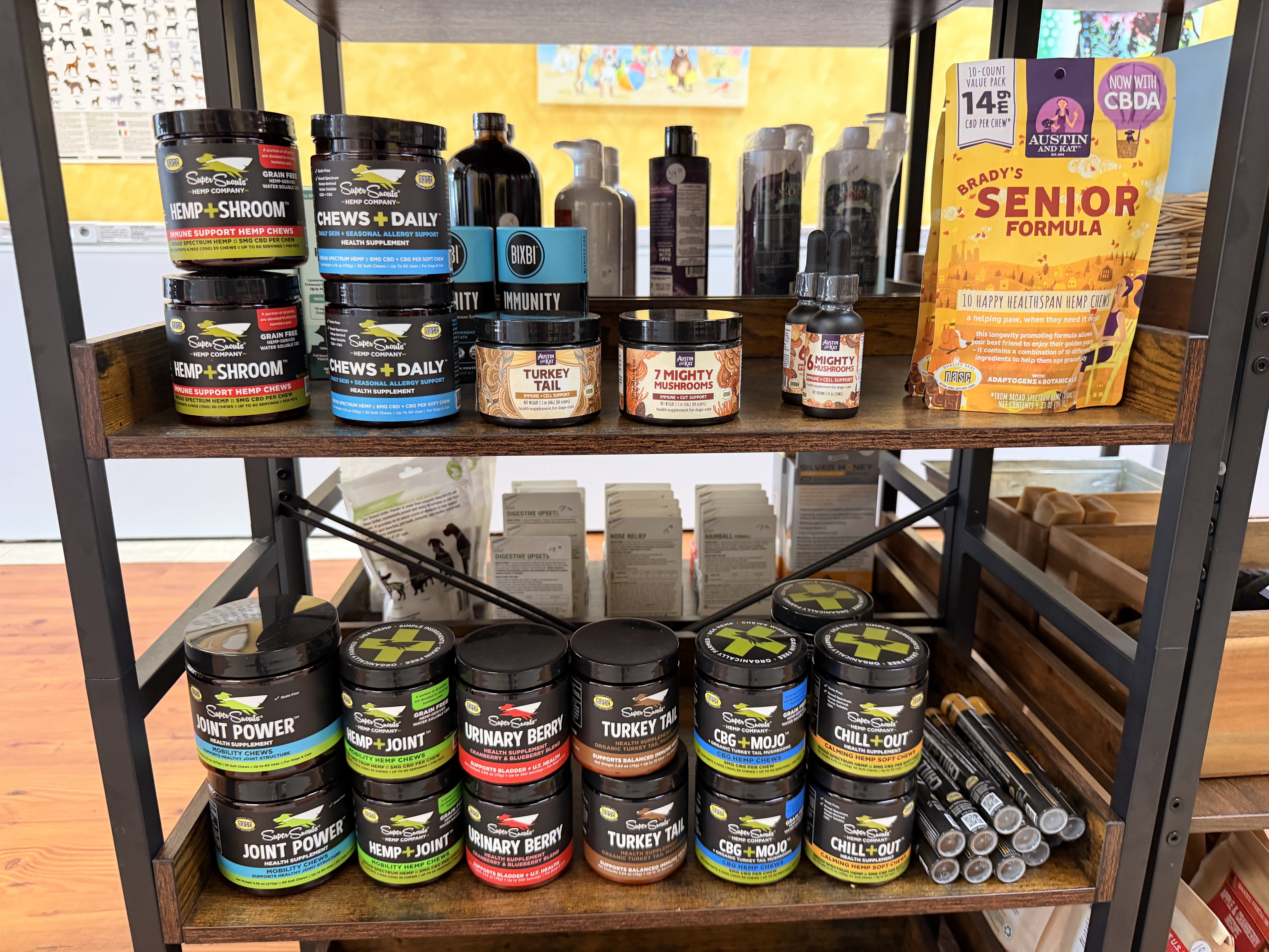 Supplement shelf